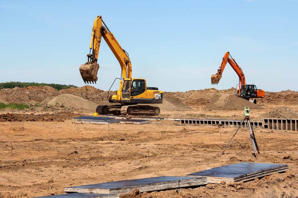 Excavation works in progress